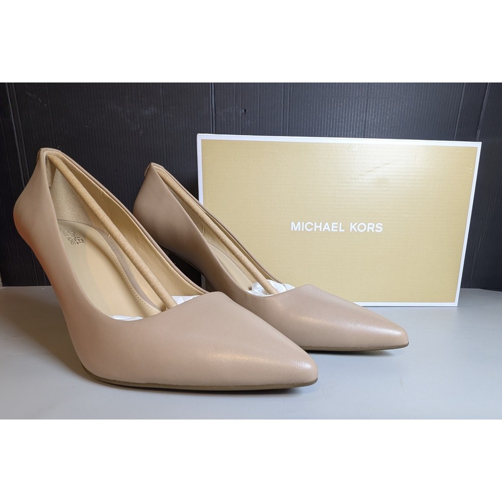 Michael Kors Womens Dorothy Flex Pump Neutral Leather Size 7 M New Box - Picture 10 of 16